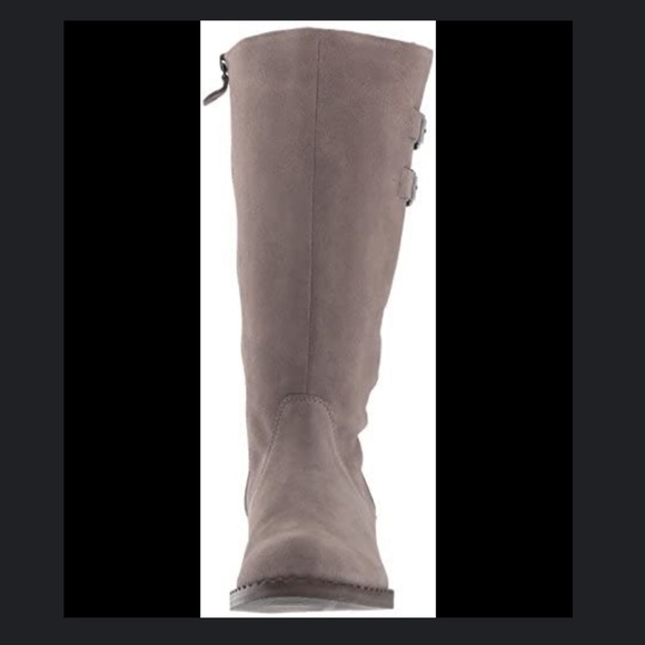 Gentle Souls Suede Mid Calf Boots - Brian Concrete Suede Gray Women's. - Picture 10 of 11